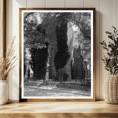 Old Church Tower in Jamestown, Virginia - 1639 History