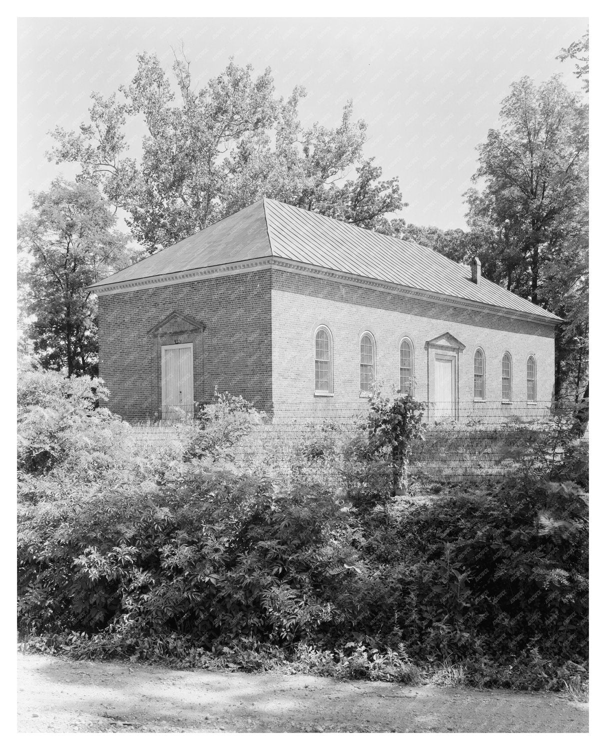 Brunswick Parish Church, Comorn, VA, 1930 Vintage Photo