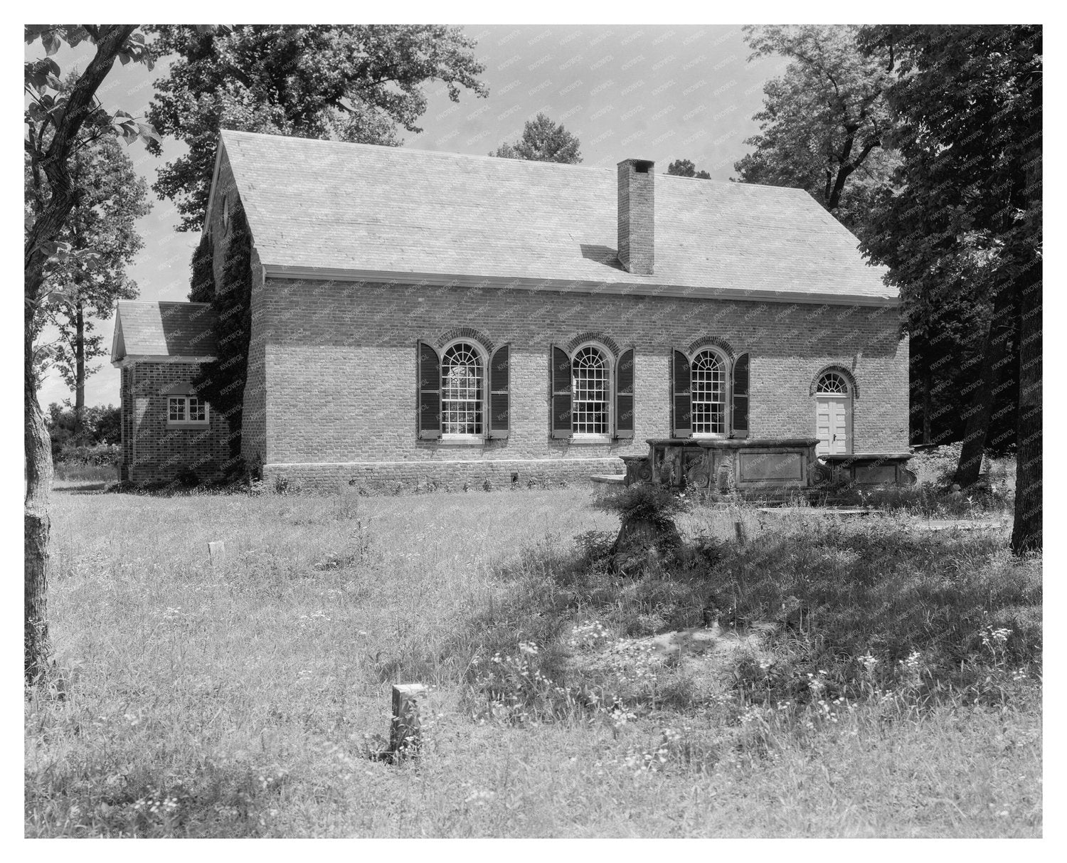Historic Church in Saluda, VA (1712-1714) - Vintage Photo
