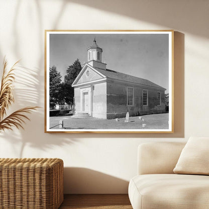 Historic Church in Yorktown, Virginia (1697) - Vintage Photo