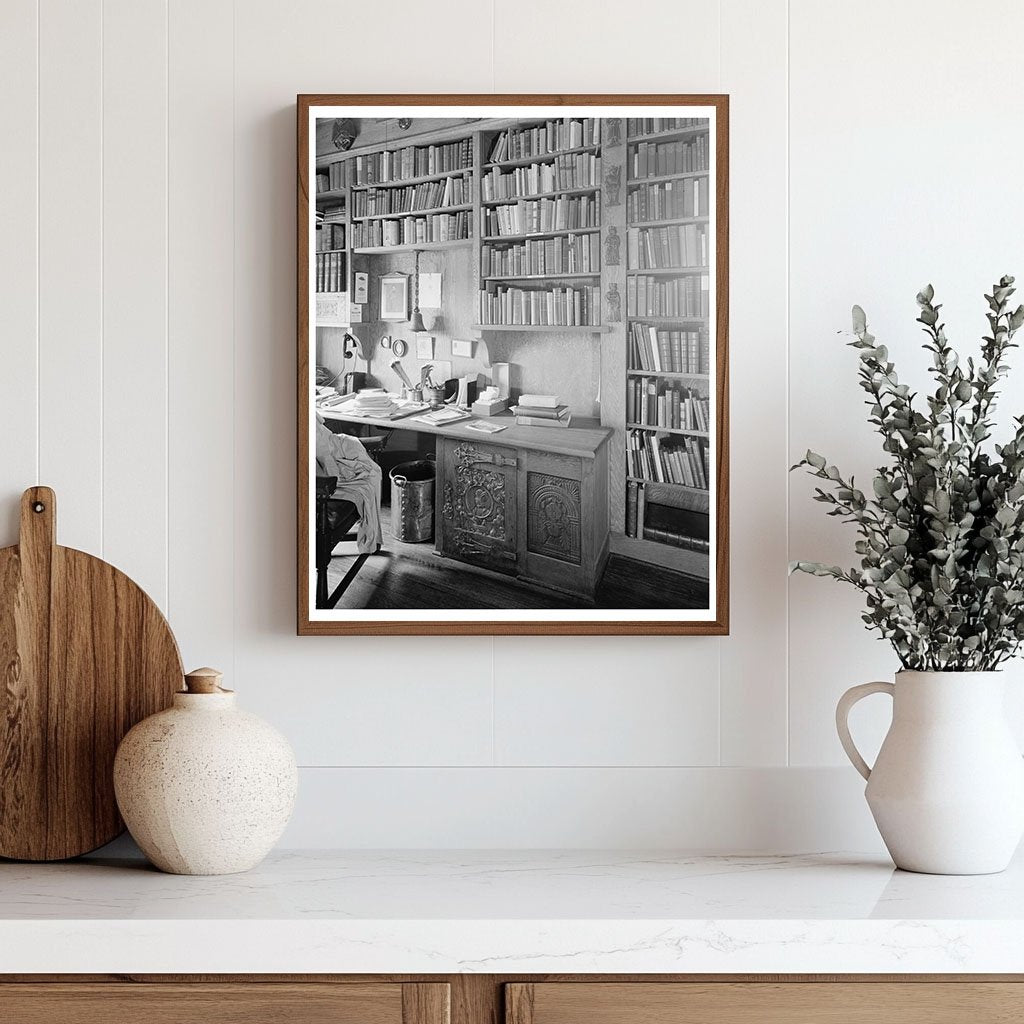 Vintage Library Interior - Richmond, VA, Early 20th Century