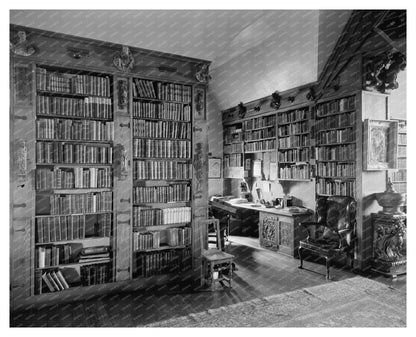 Richmond VA Library Interior, 1933-1940 Historical Photo