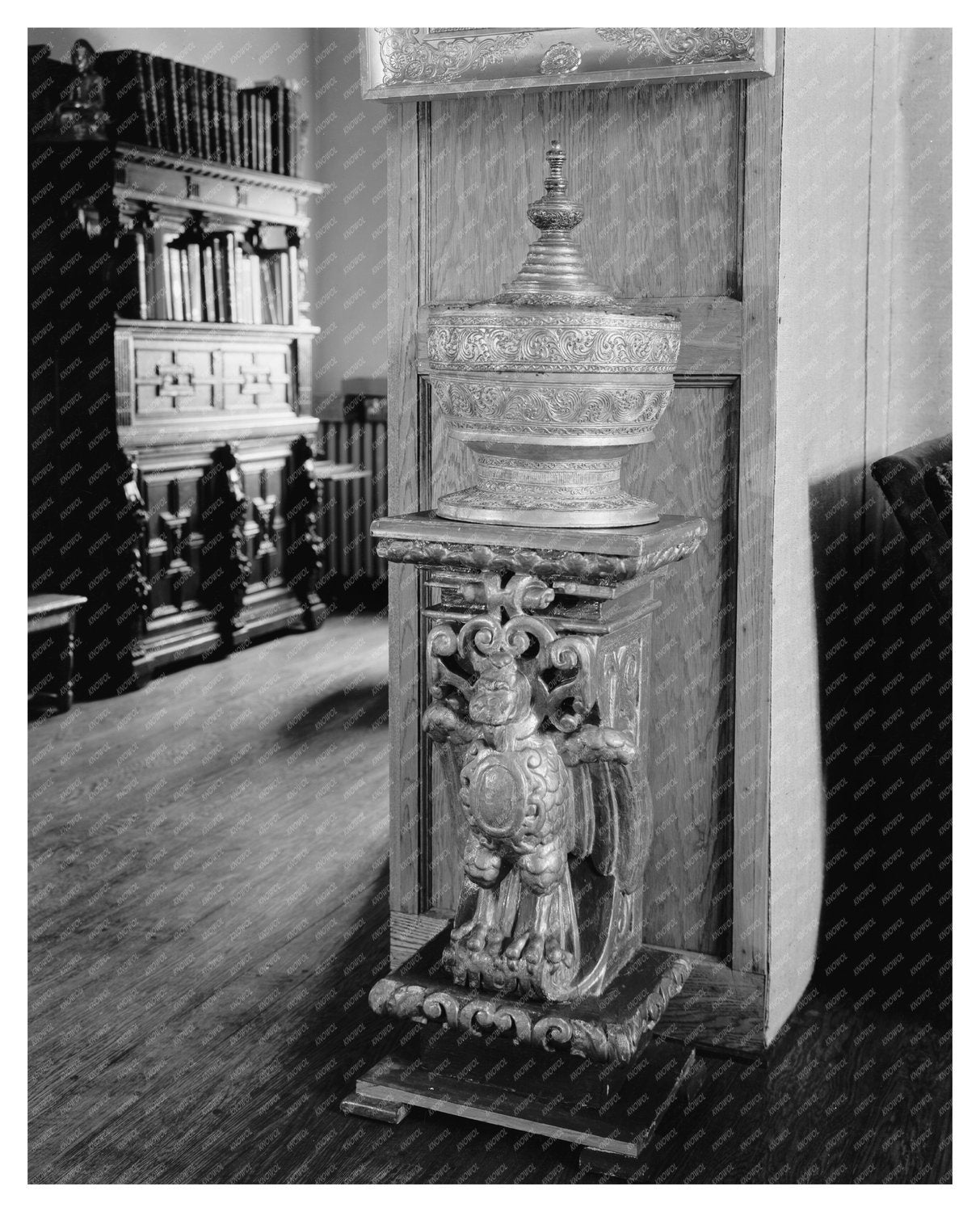 Vintage Interior Scene, Richmond VA, Early 1900s