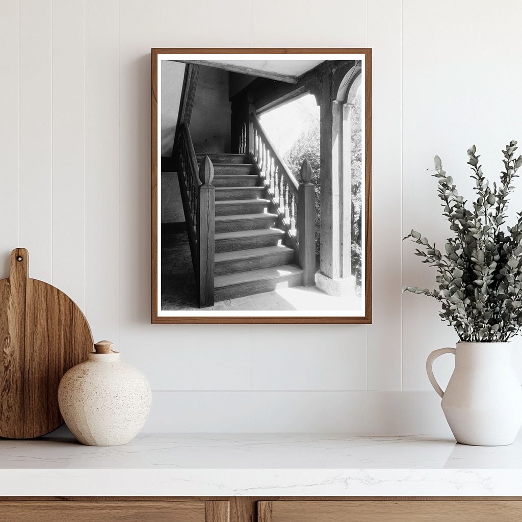 Architectural Detail in Richmond, VA - 1953 Historical Image