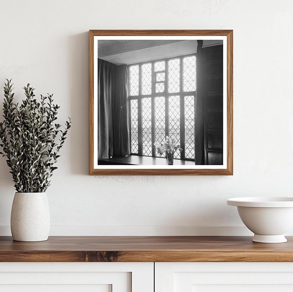 Historic Richmond VA Photo of Leaded Glass Windows, 1900s