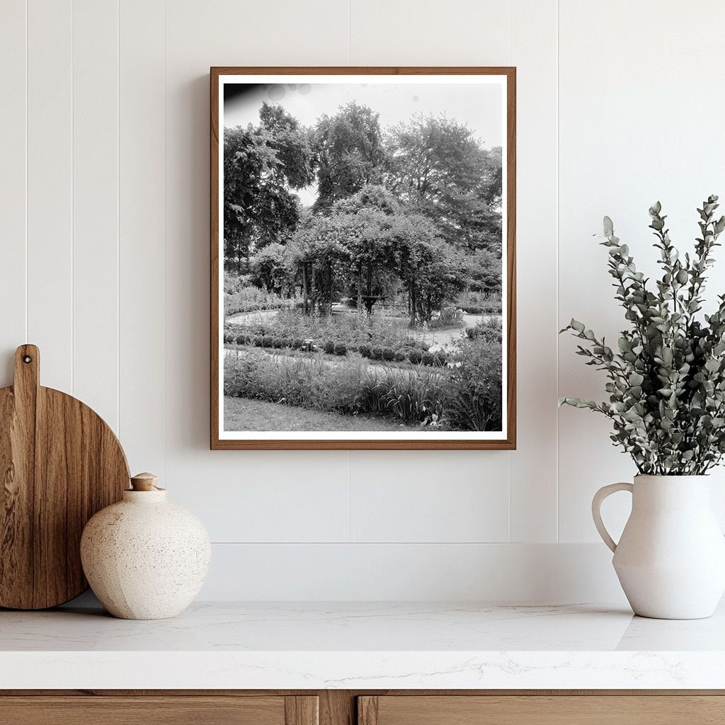 Gazebo in Richmond, Virginia Garden, 20th Century