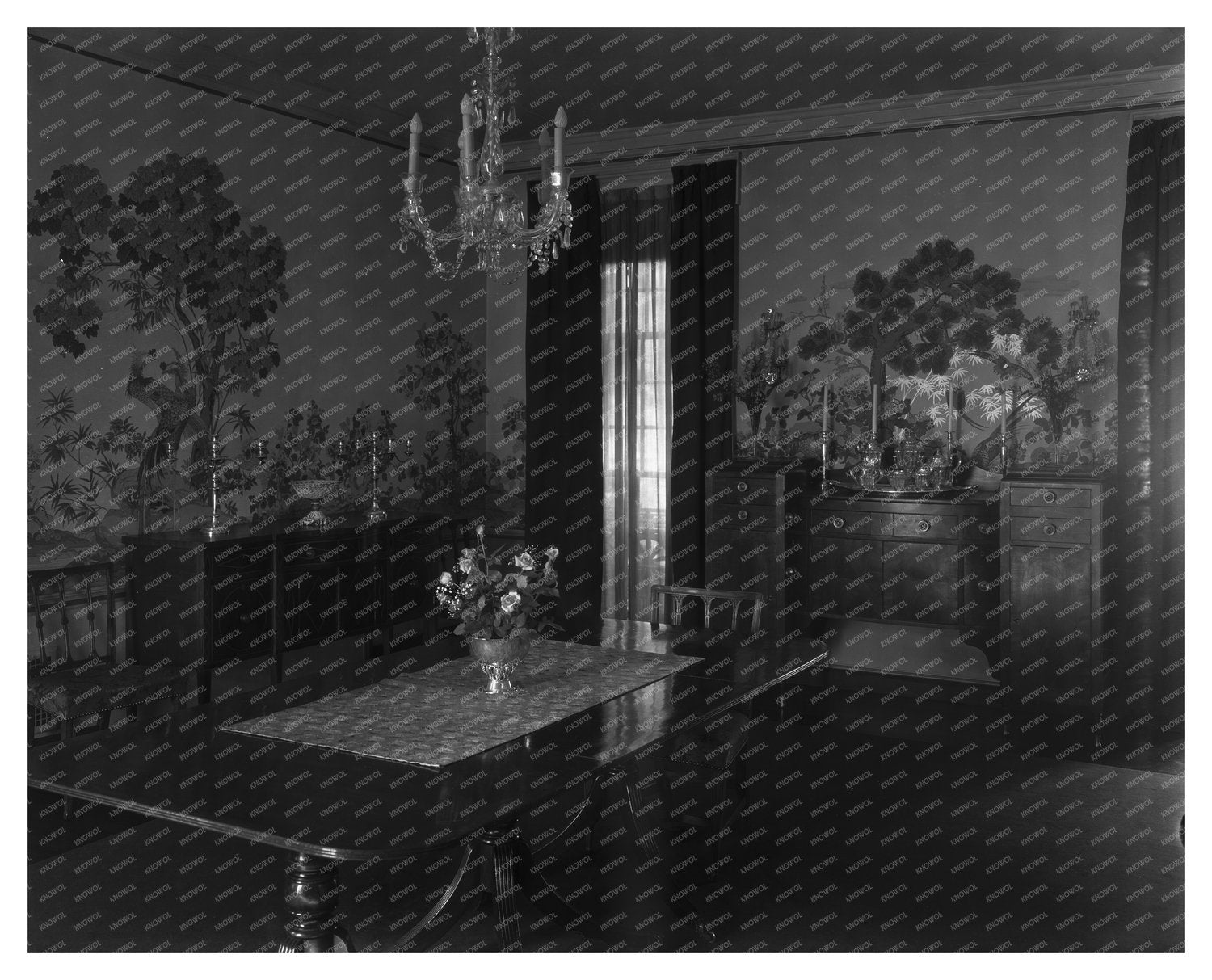 Vintage Interior Scene, Richmond VA, Early 20th Century