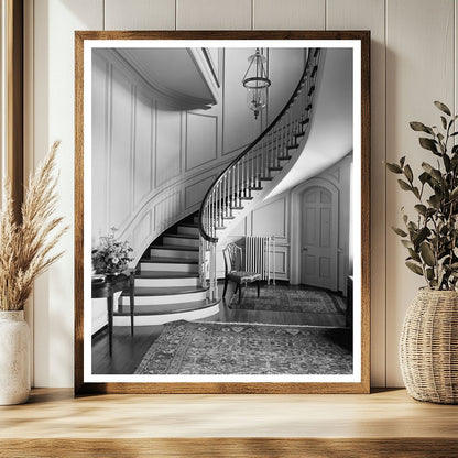 Vintage Photograph of Richmond, VA Entrance Hall, 20th Centu