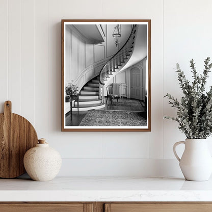 Vintage Photograph of Richmond, VA Entrance Hall, 20th Centu