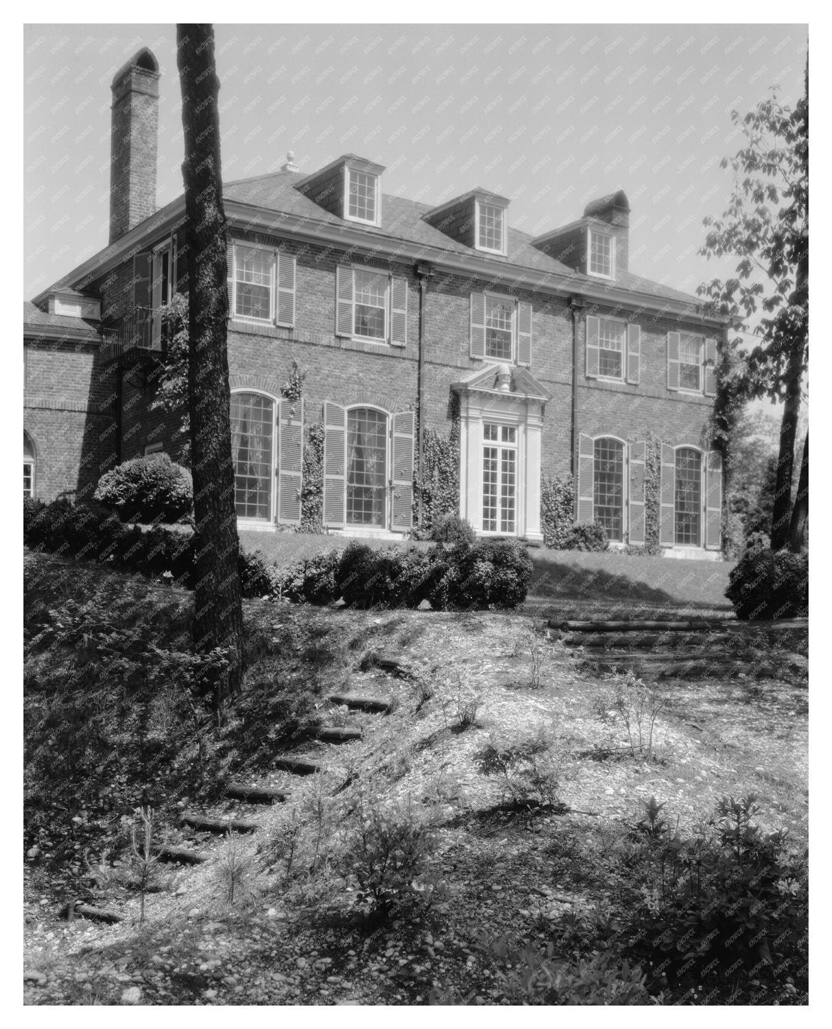 Richmond VA Mansion Architecture History 1953 Vintage Photo