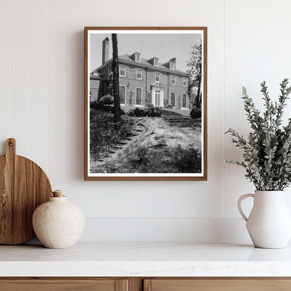 Richmond VA Mansion Architecture History 1953 Vintage Photo