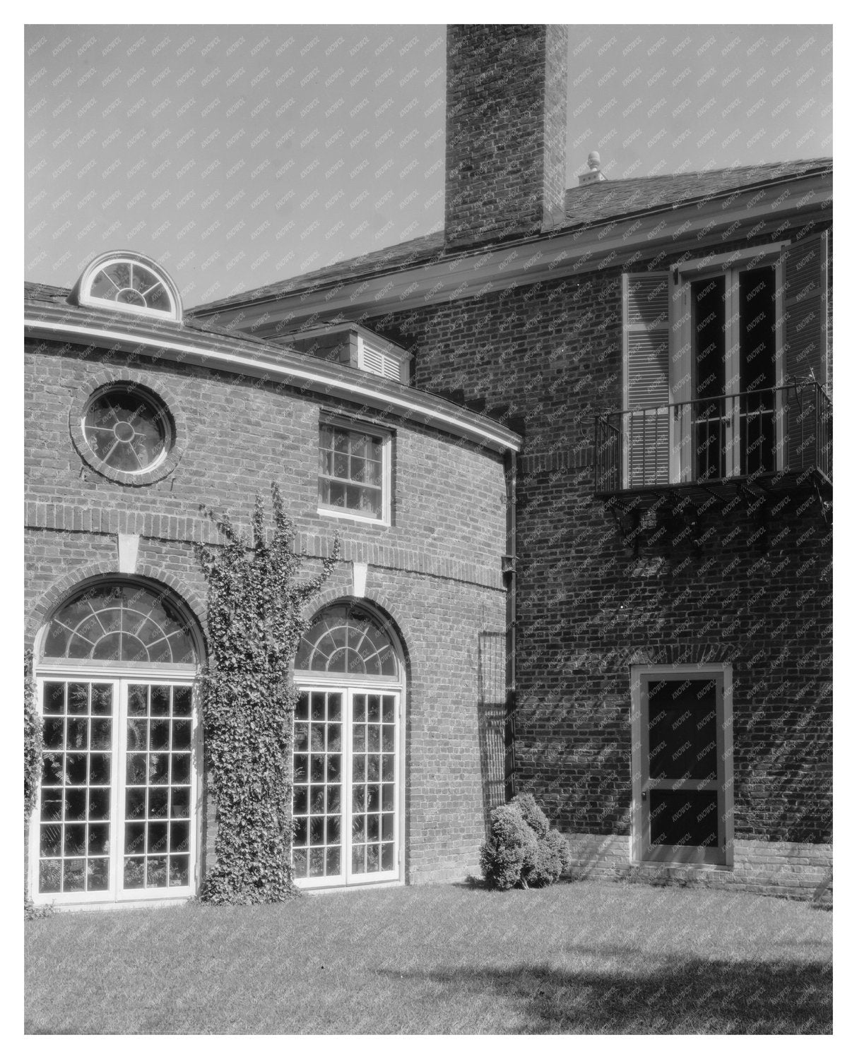 Richmond VA Mansion Architecture, 1953 Historical Photo