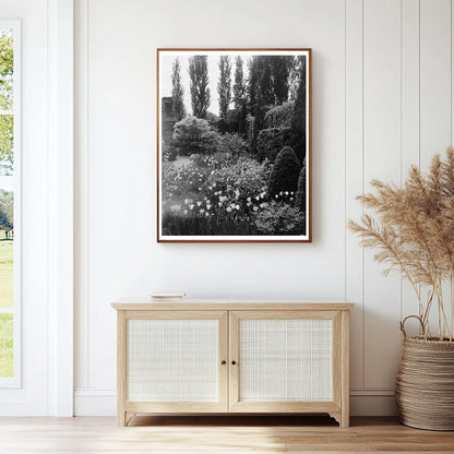 Vintage Garden Scene, Richmond VA 20th Century