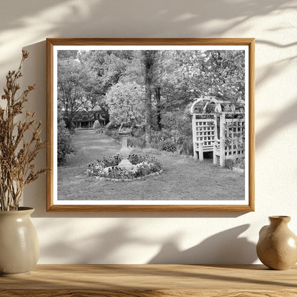 1900s Garden Scene in Richmond, Virginia
