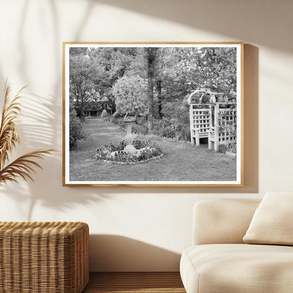1900s Garden Scene in Richmond, Virginia