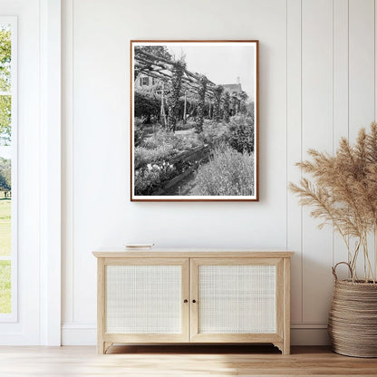 Vintage Garden Scene in Richmond, VA, Early 20th Century