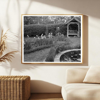 Vintage Garden Landscape in Richmond, VA - 1953