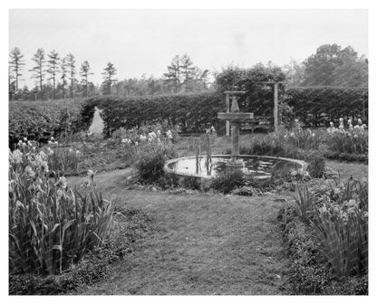 Early 1900s Garden Scene in Henrico County, VA
