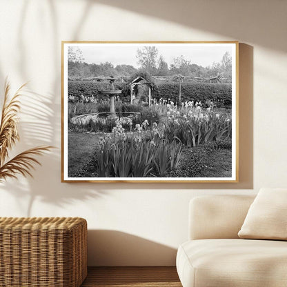 Vintage Garden Scene in Richmond, VA - 20th Century