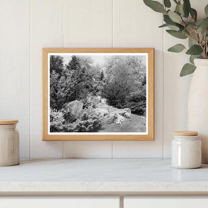 Early 1900s Garden Scene, Boyce, VA - Historical Photo