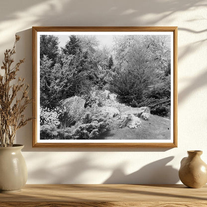 Early 1900s Garden Scene, Boyce, VA - Historical Photo