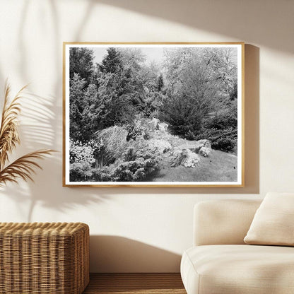Early 1900s Garden Scene, Boyce, VA - Historical Photo