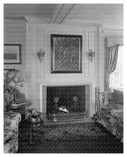 Vintage Interior Scene, Middleburg, VA, Early 20th Century