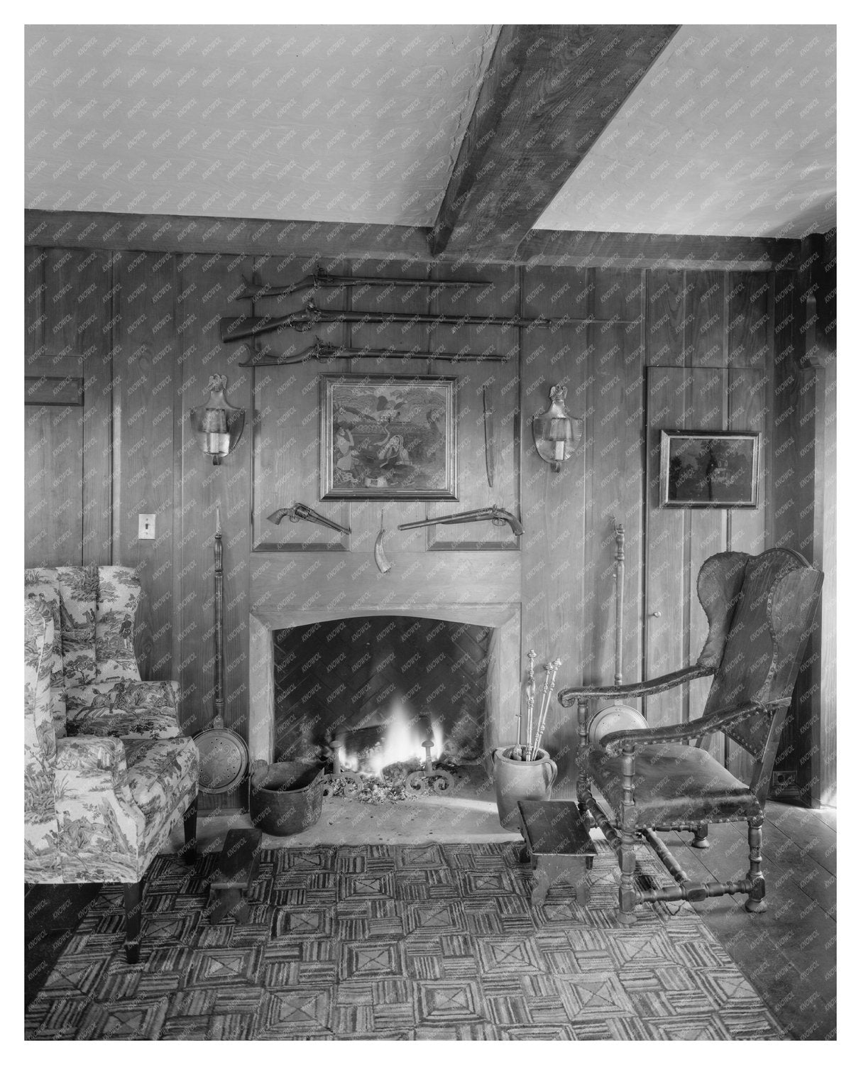 Middleburg, Virginia Interior Photo, 1953