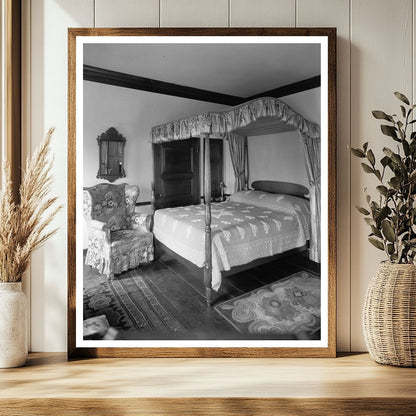 Historic Bedroom Photo, Middleburg, VA, Early 1900s
