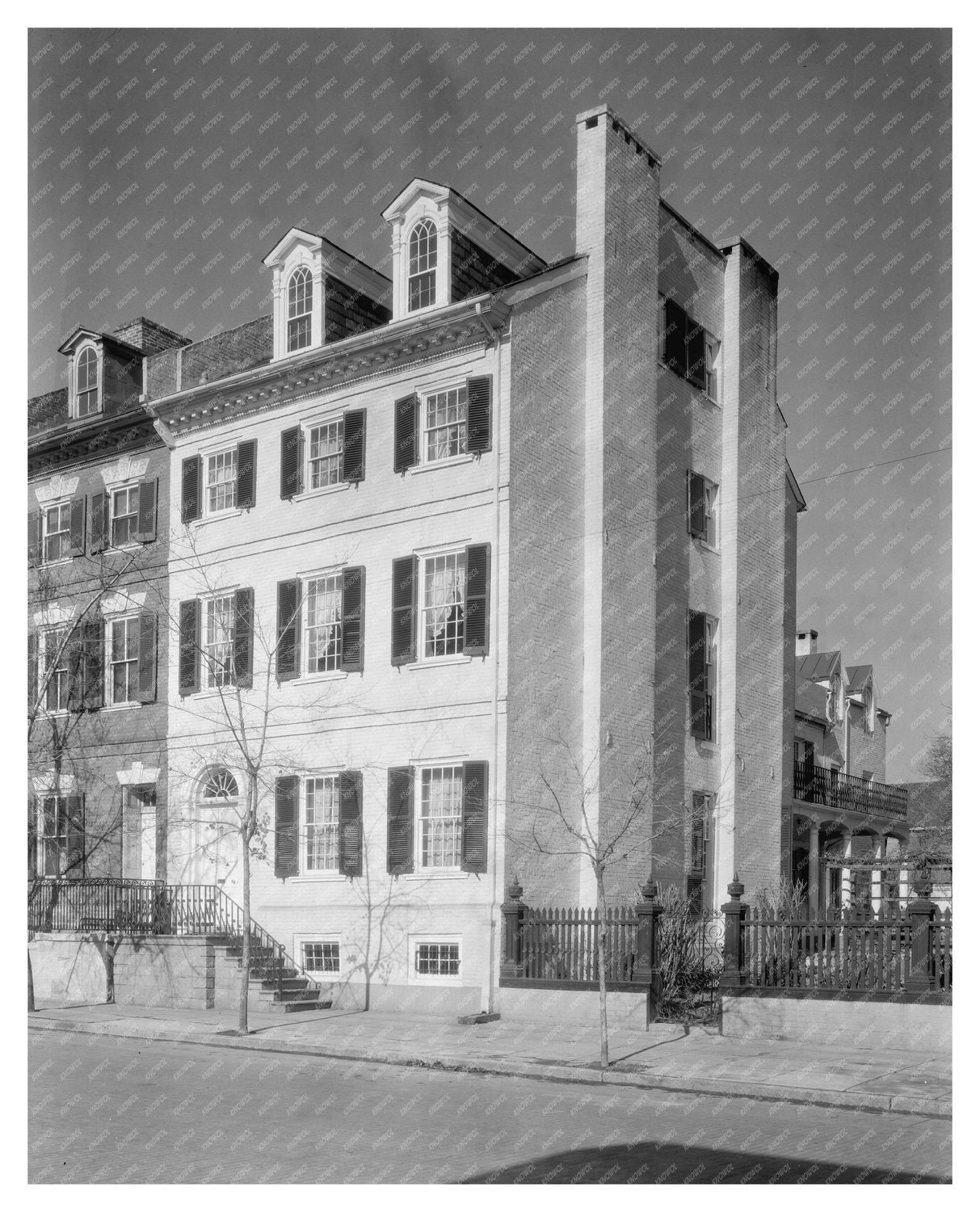 Vintage Alexandria Architecture Photo, Virginia 1953