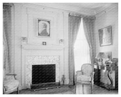 Vintage Alexandria VA Interior Photo, Early 20th Century