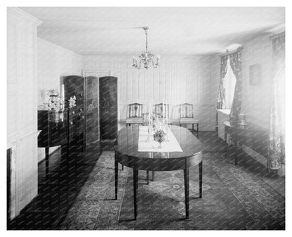 Early 20th Century Dining Room in Alexandria, VA, 1953
