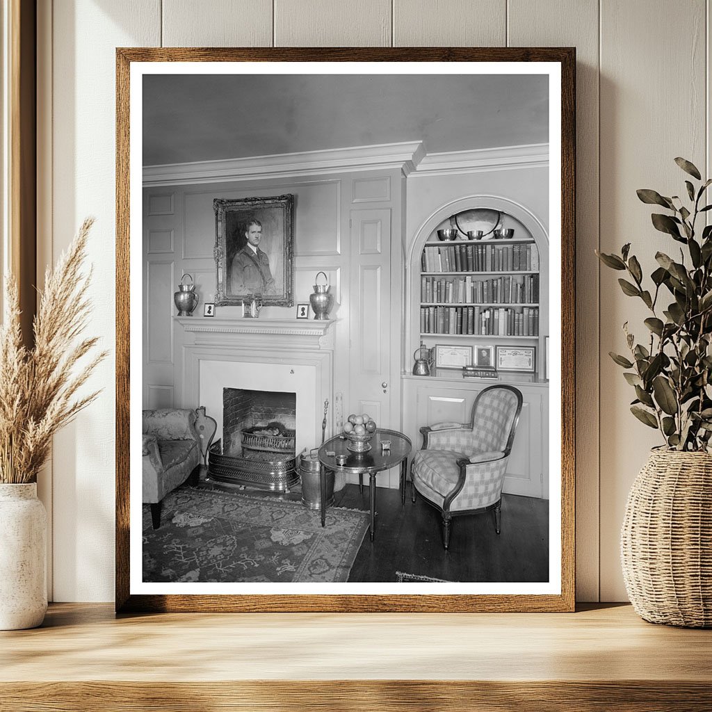 Vintage Alexandria Interior Design Photo, Virginia, 1953