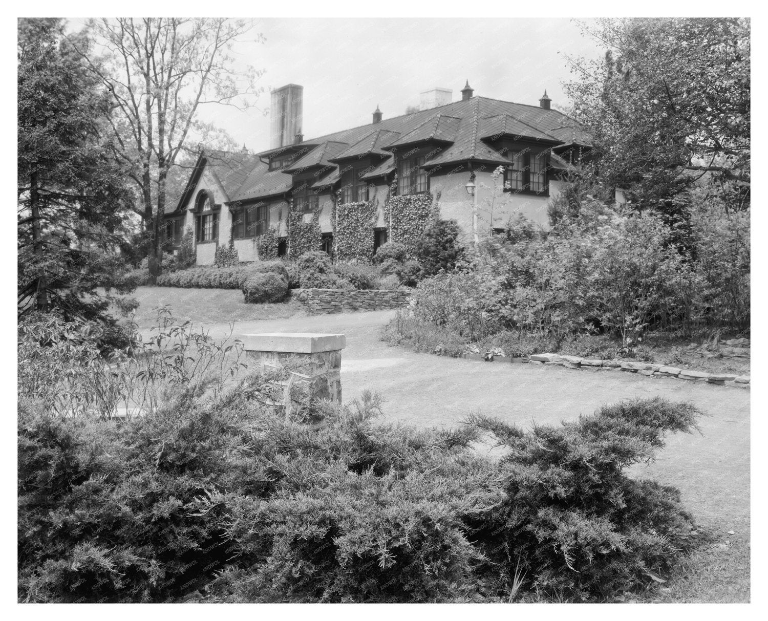Vintage Photo of Warrenton, VA Architecture, 20th Century