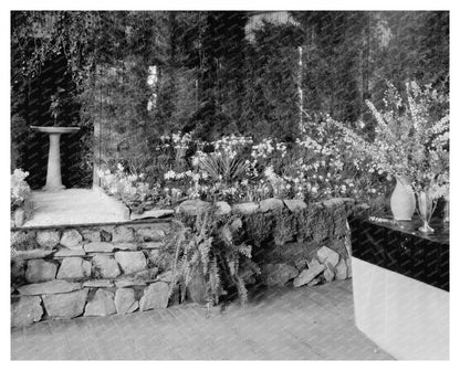 Middleburg, VA Floral Display Photo from 1953