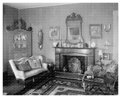Historic Interior of Falmouth Home, Virginia, Early 20th Cen