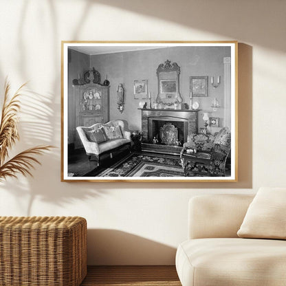 Historic Interior of Falmouth Home, Virginia, Early 20th Cen