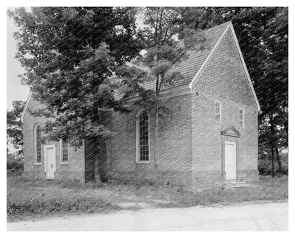 Old West Point Church in King William, VA - 1734 Vintage Pho