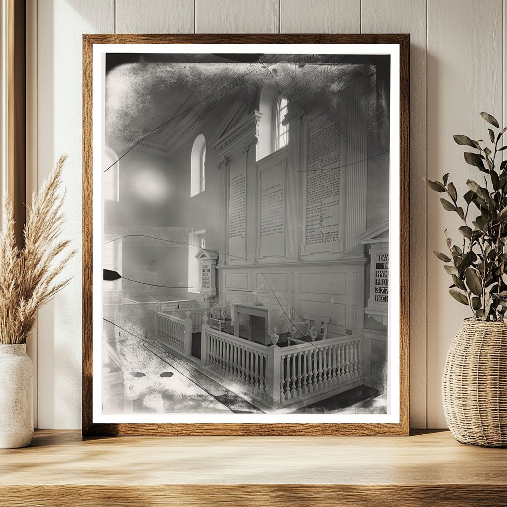 Historic Church Interior in Lorton, VA, 1773 Photo