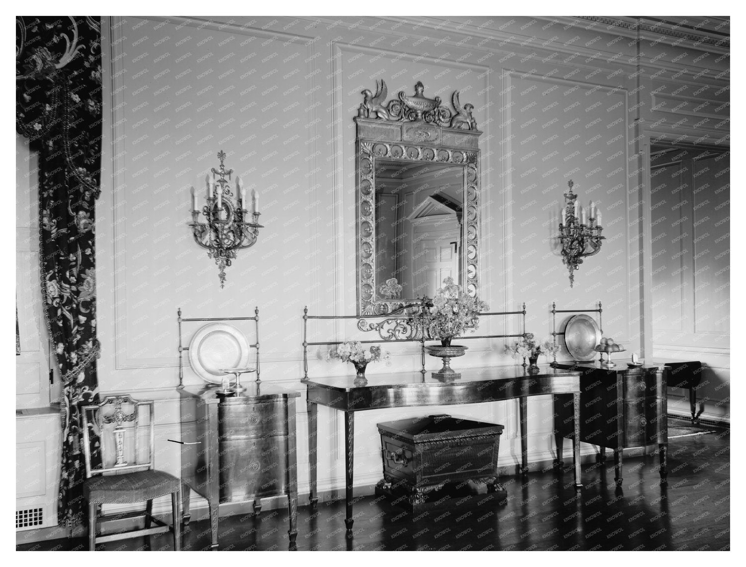 Vintage Interior of Historic Home, Fauquier County VA 1900s