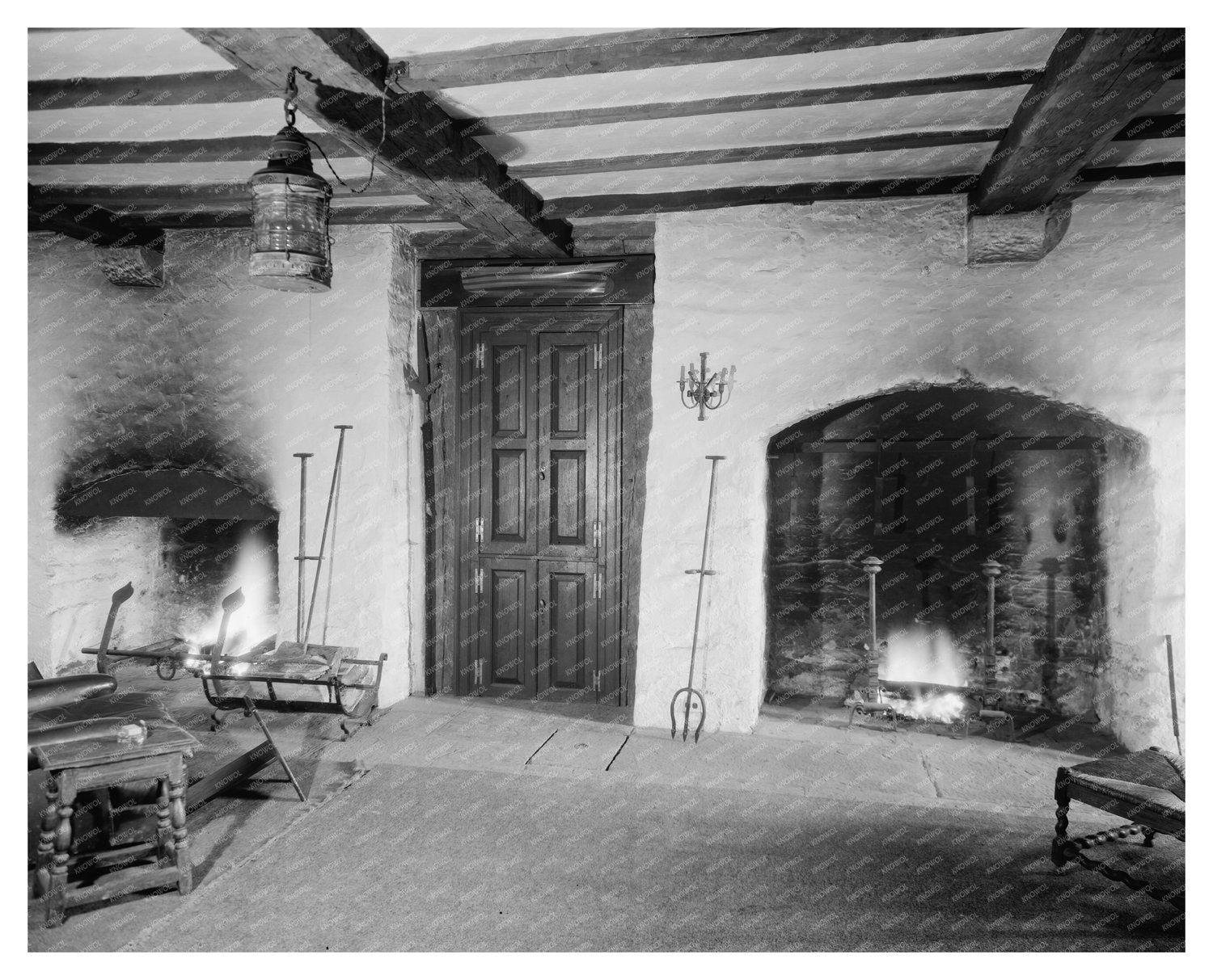 Historic Residence Interior, North Wales, VA, 1953