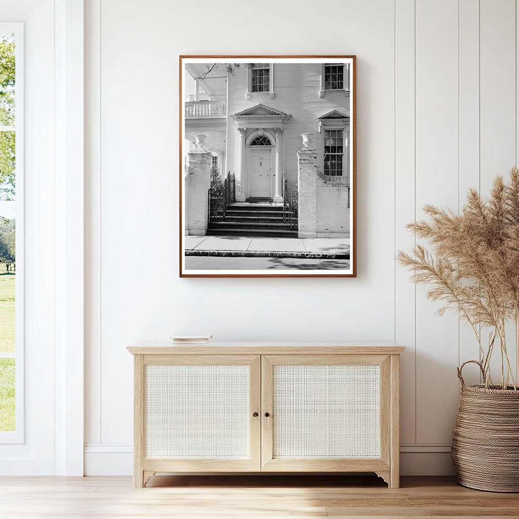 Charleston SC Architecture Photo - 1950s Historic Image