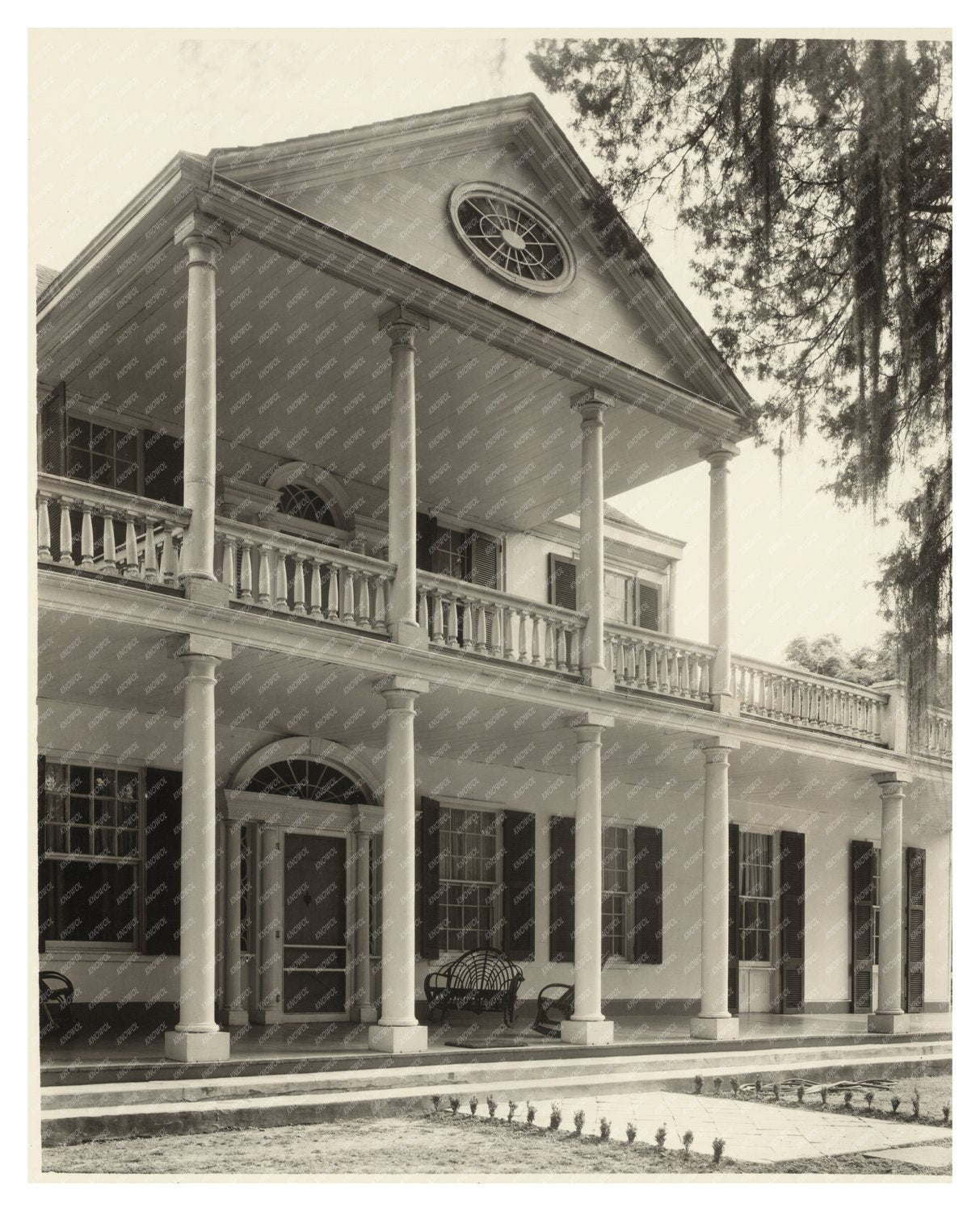 Linden House, Natchez MS, 1785-1790 Vintage Photo