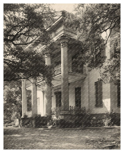 Natchez MS Historic Home Photo, 1953