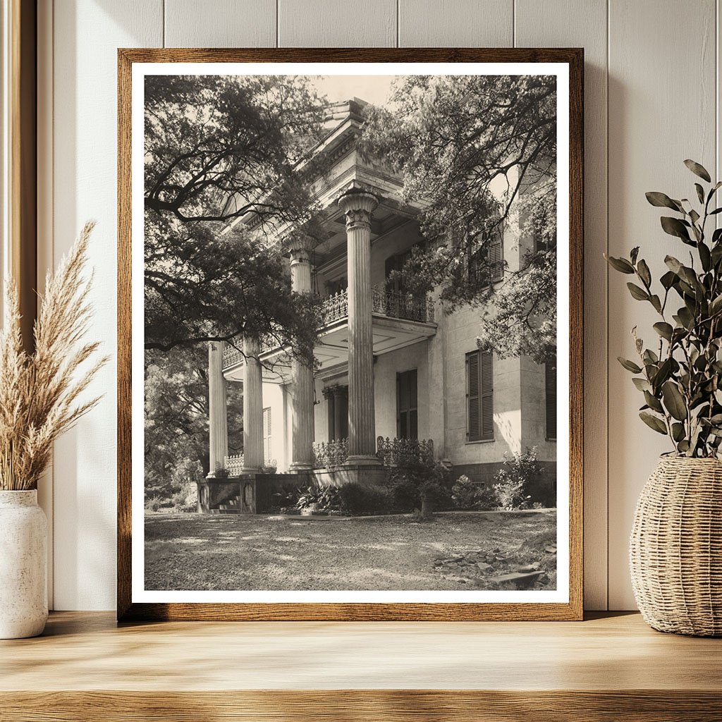 Natchez MS Historic Home Photo, 1953