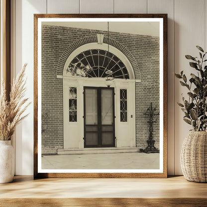 1816 Elegant Entranceway in Natchez, MS – Vintage Photo