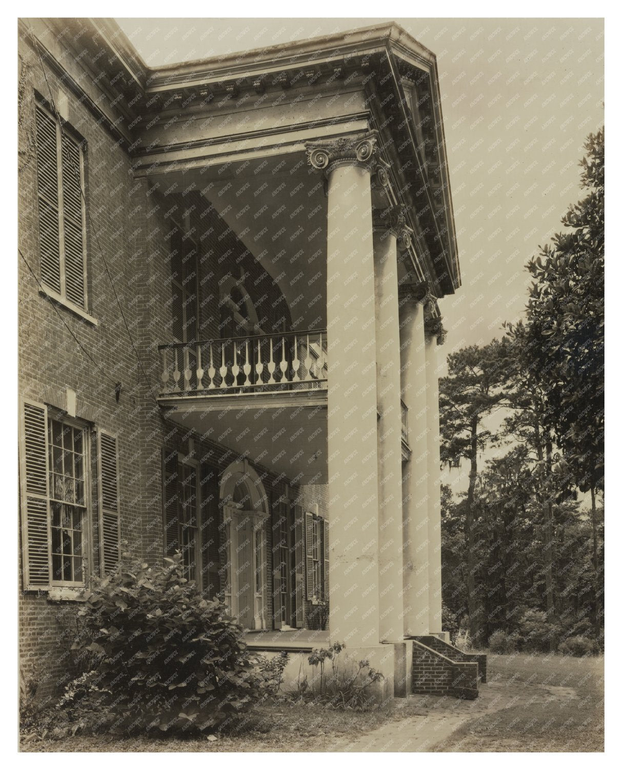 Auburn Plantation, Natchez MS, 1815 Vintage Photograph