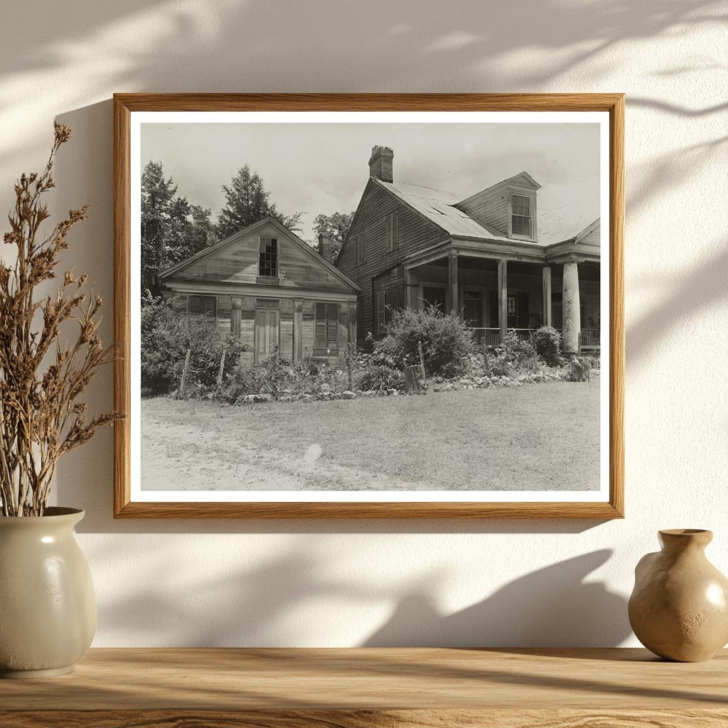 Historic Residence in Natchez, MS - 1950s Photograph