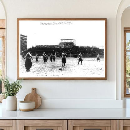 Historic 1914 Womens Soccer Match in NYC