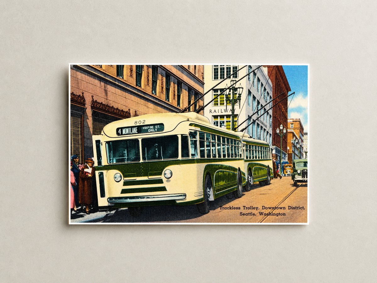 Seattle, WA: Trackless trolley, Downtown District